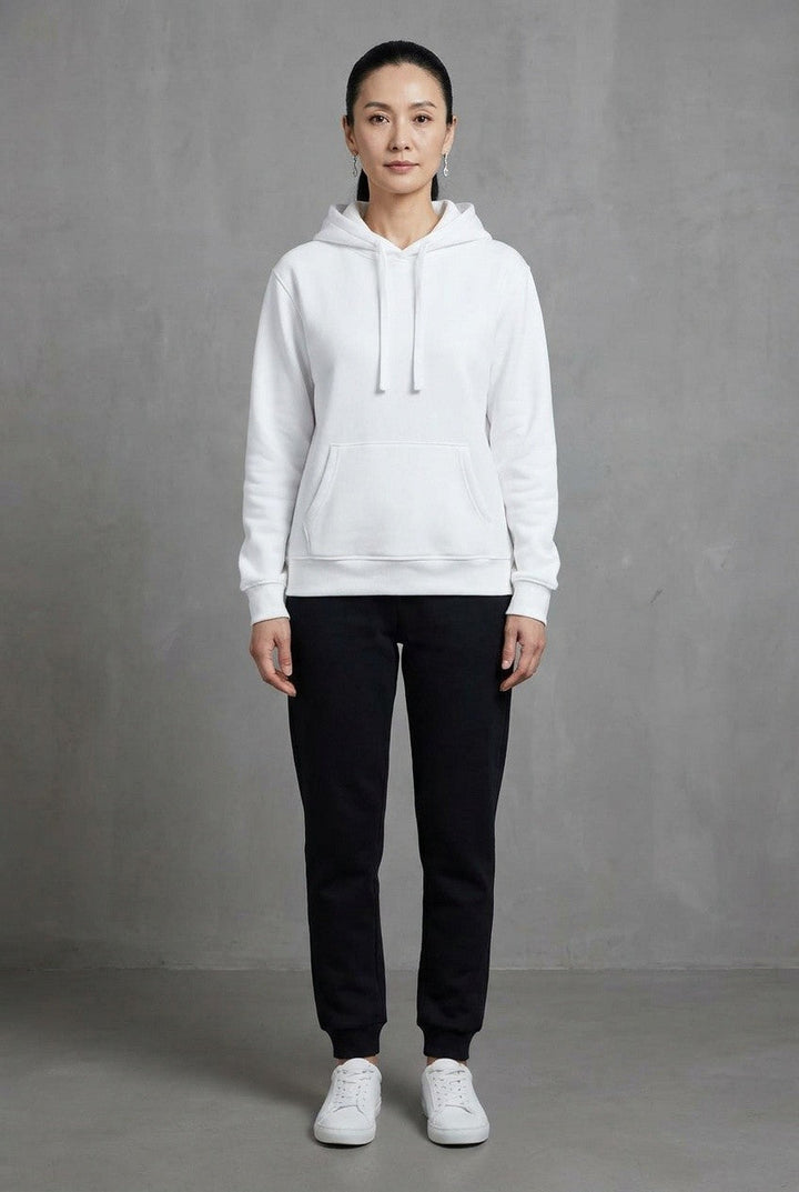 Vellora | Women's Fitted Ribbed Hoodie Loungewear Casual