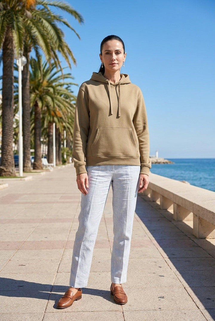 Vellora | Women's Fitted Ribbed Hoodie Loungewear Casual