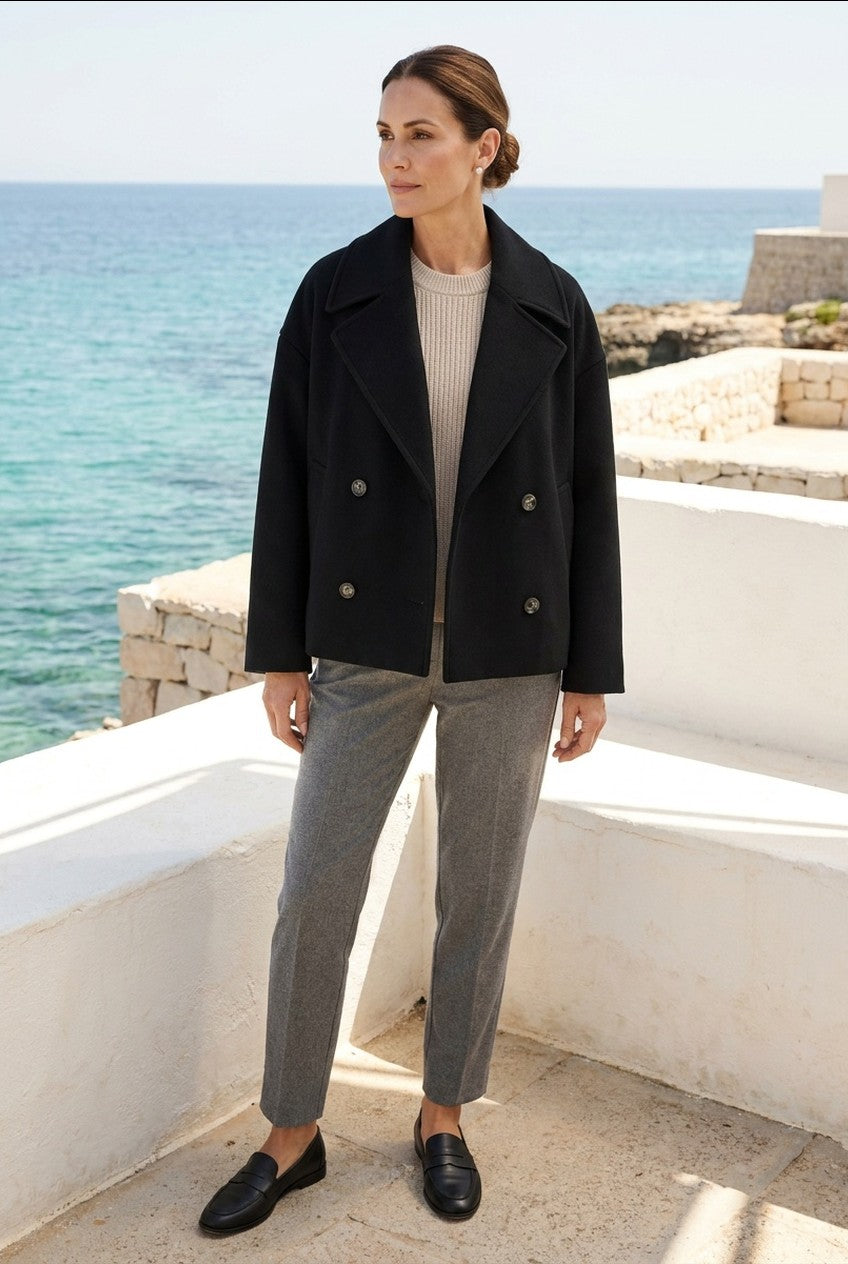 Velmira | Women's Fitted Minimalist Jacket Smart Office Wear