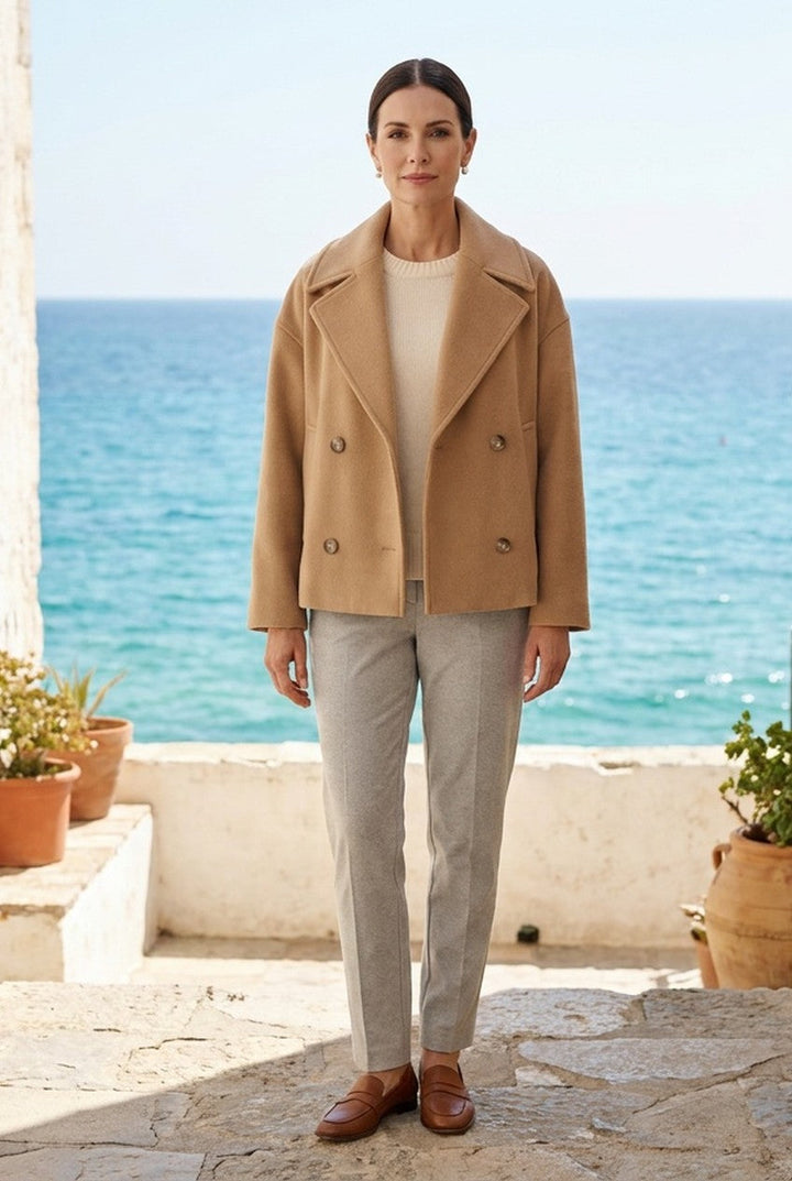 Velmira | Women's Fitted Minimalist Jacket Smart Office Wear