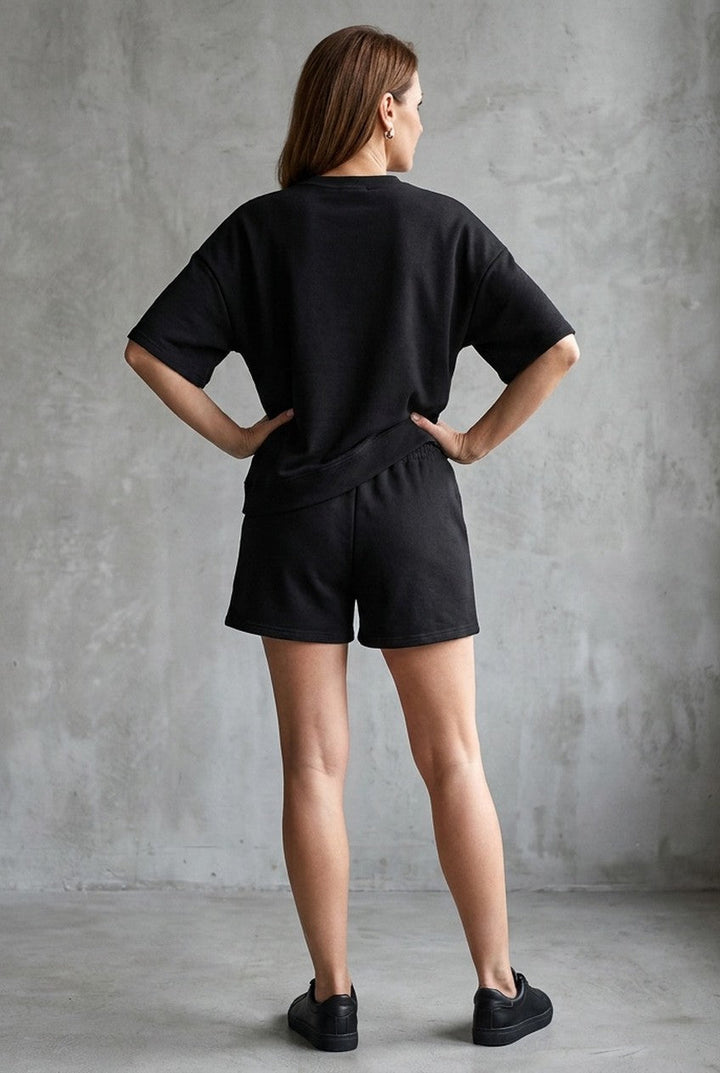 Zenora | Women's Relaxed Crop Top Short Co-ord Set Summer