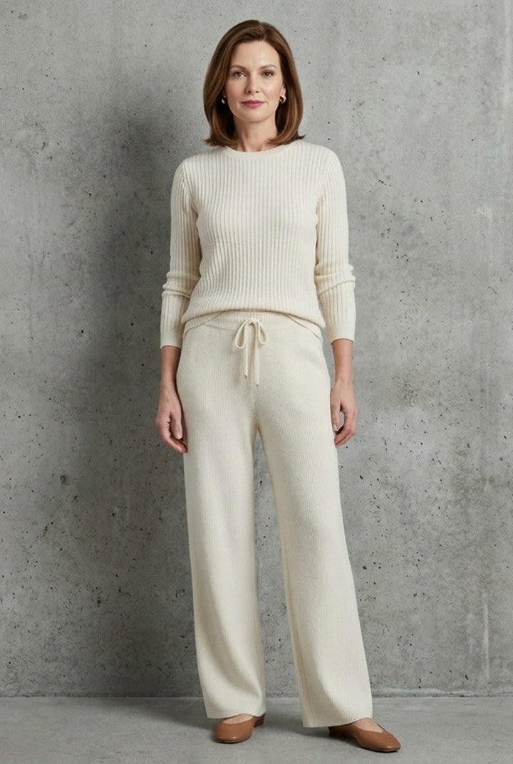 Zenvielle | Women's Wide Leg Tailored Trousers Office Evening