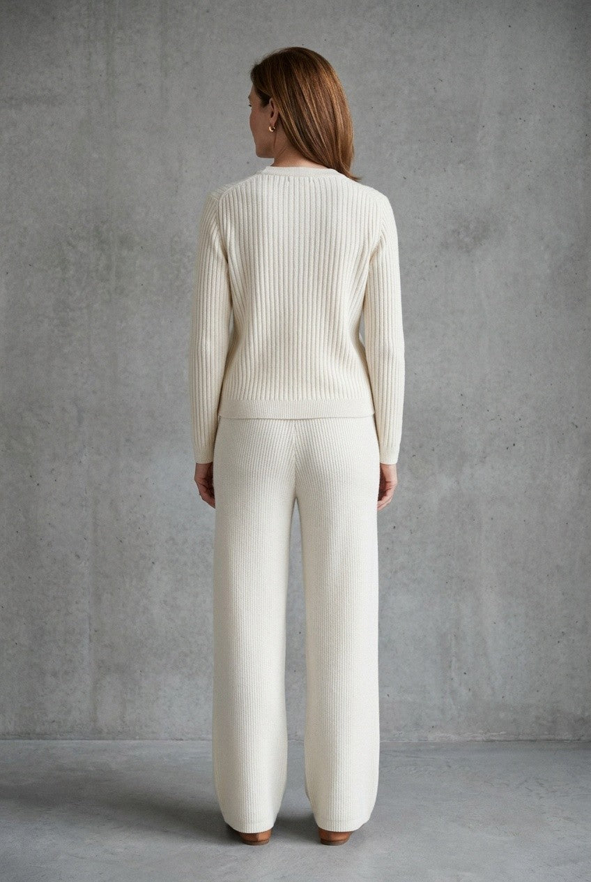 Zenvielle | Women's Wide Leg Tailored Trousers Office Evening