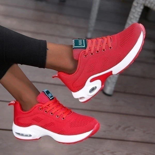 Solvane | Women's Air Cushion Lace-Up Walking Sneakers