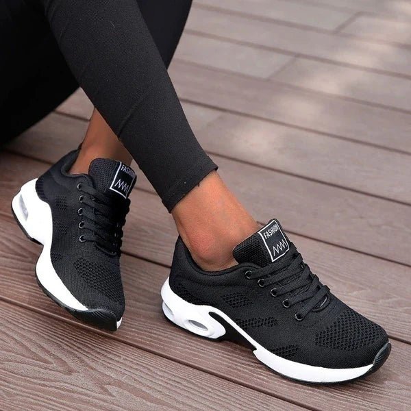 Solvane | Women's Air Cushion Lace-Up Walking Sneakers