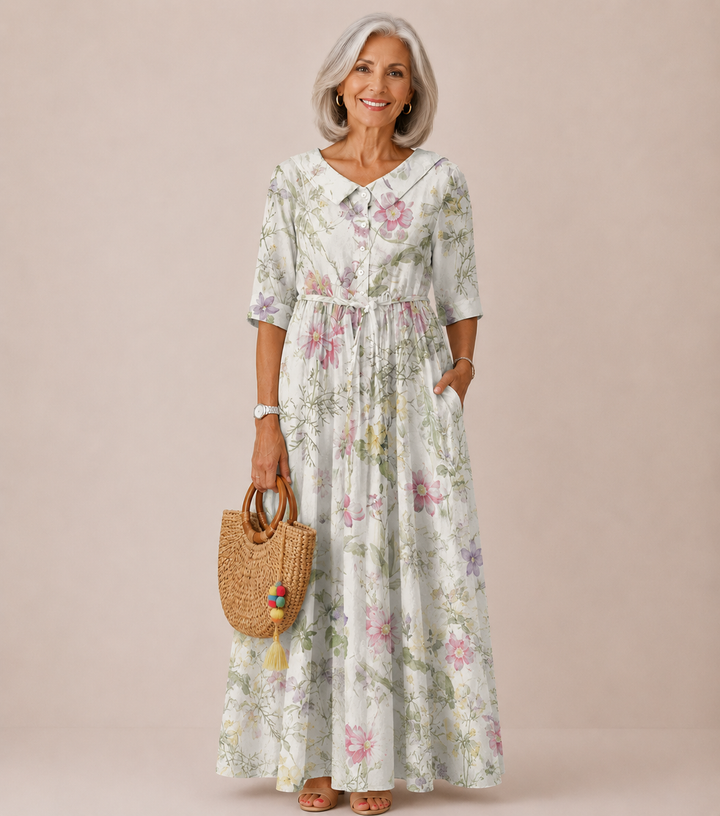 Sanai | Elegant Flower Dress
