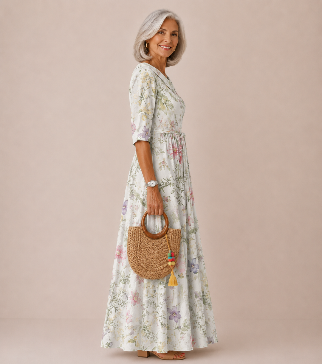 Sanai | Elegant Flower Dress